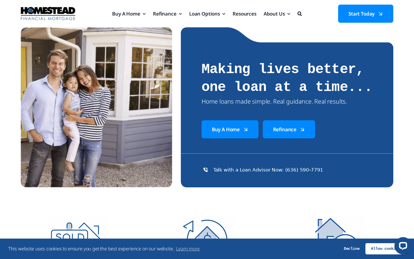 Homestead Financial Mortgage screenshot